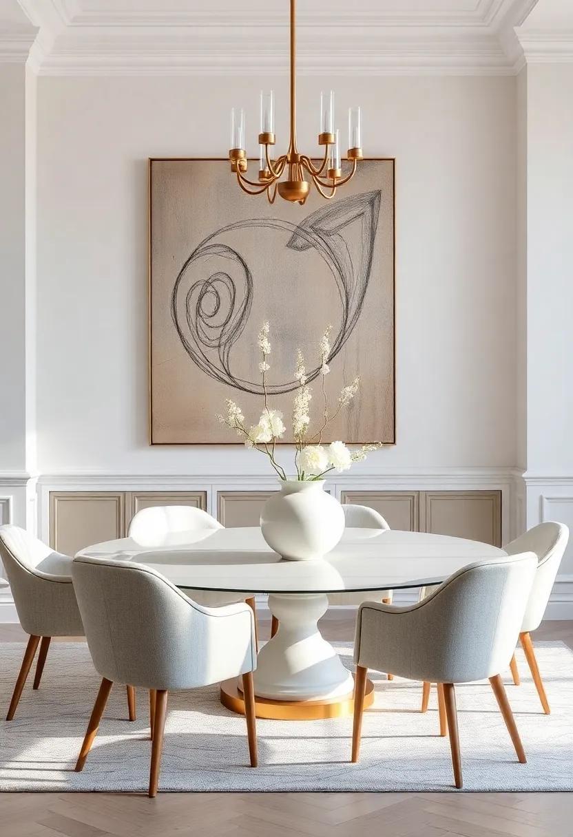 Incorporate a Statement ⁢Centerpiece: Select a​ bold vase or sculptural piece⁢ to draw the⁤ eye and⁣ spark conversation