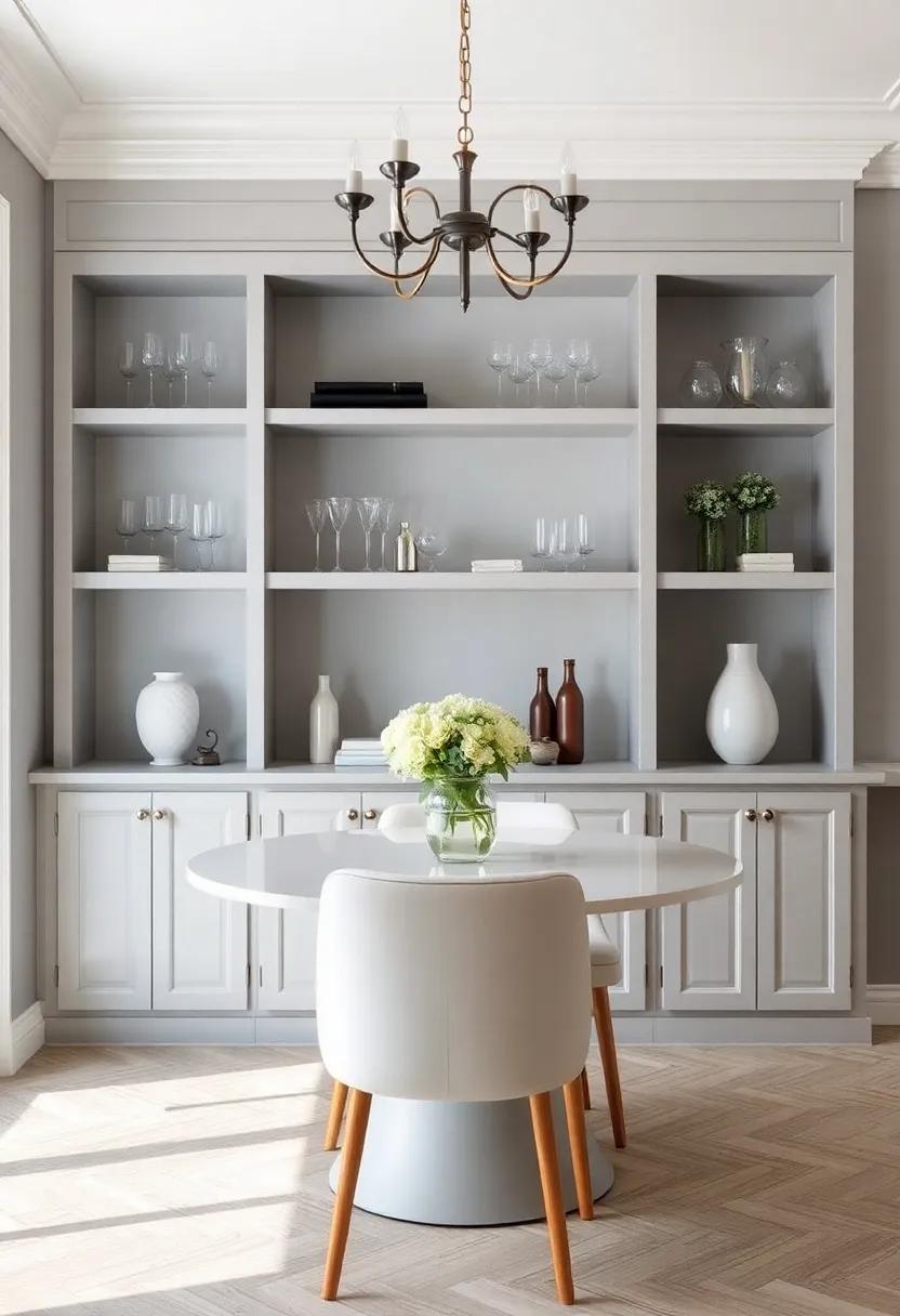 Install Built-In Shelving: Create functional décor with built-in shelves to house both glassware ⁣and decorative‌ items elegantly