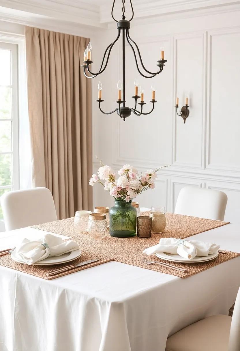 Layer Textiles: Use ​tablecloths, ‌placemats,‌ and cloth⁤ napkins for ‍a rich, textured look that‌ adds warmth to the table