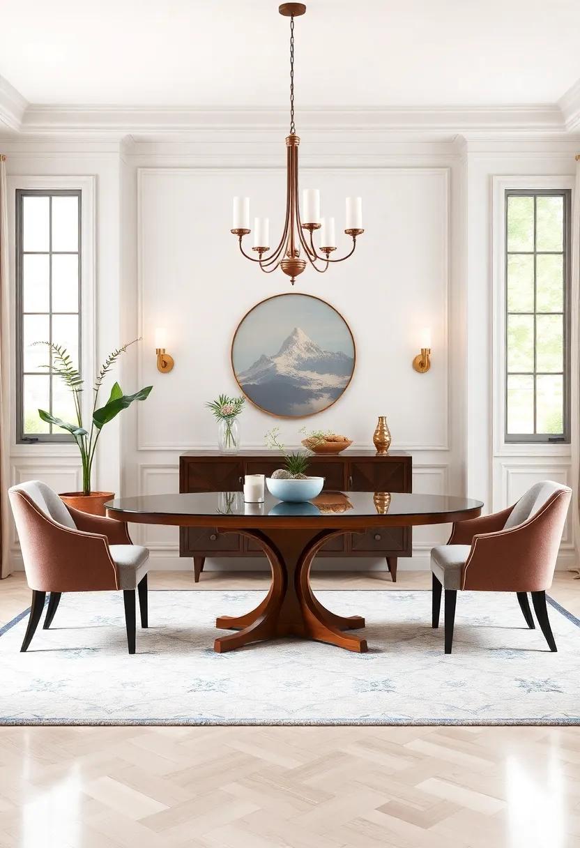 Play​ with Symmetry: Arrange‍ decor and furniture ⁢symmetrically to create harmony and balance ⁢in⁤ your dining room