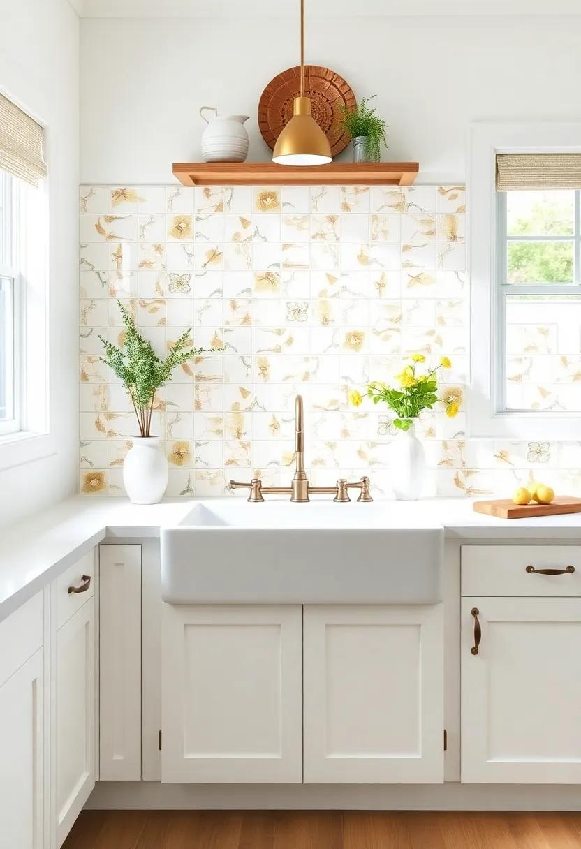 Add a Splash of ‍Color with Hand-Painted Tiles Behind the Sink