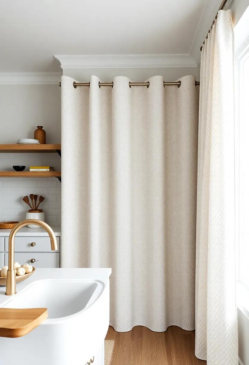 Choose Textured Fabrics for Curtains to Create ​a Soft ​Contrast
