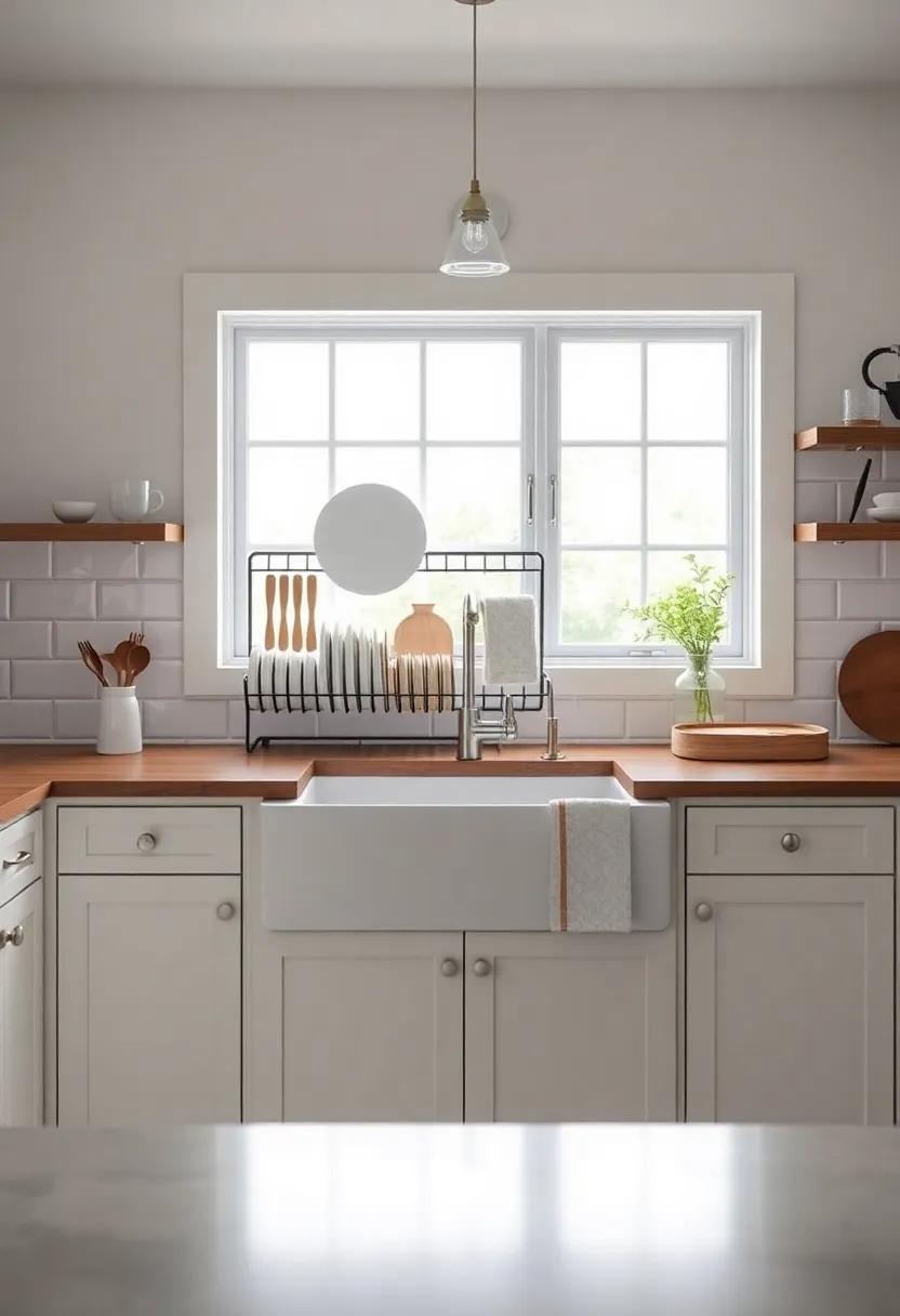 Use a ‌Farmhouse-Style ‌Dish ​Rack ⁣Adjacent to Your Sink for Convenience