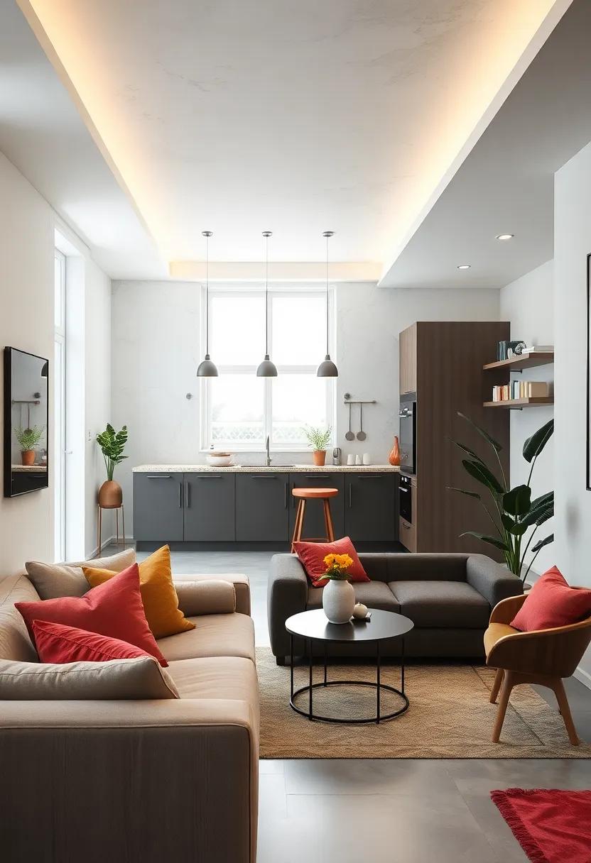 Cohesive⁣ Concepts: Merging Galley Kitchen with Living‌ Areas for ⁤Seamless Living