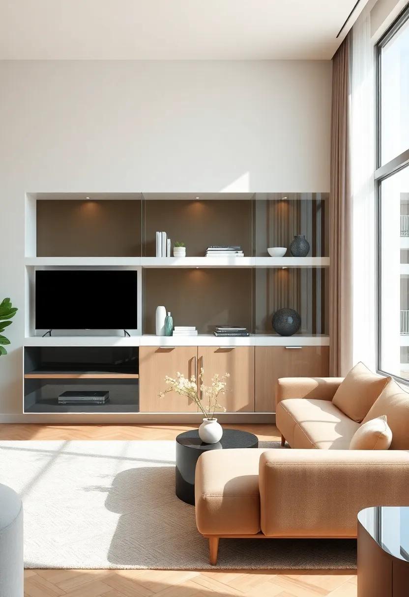 Embracing Elegant⁤ Designs in Glass-Front ​Living Room Shelves