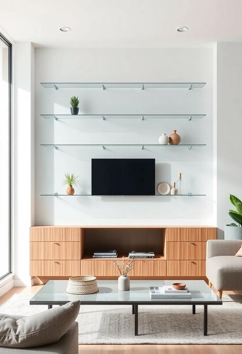 Transforming‌ Your Living Space ⁢with ‍chic ‌Glass ⁤Shelves