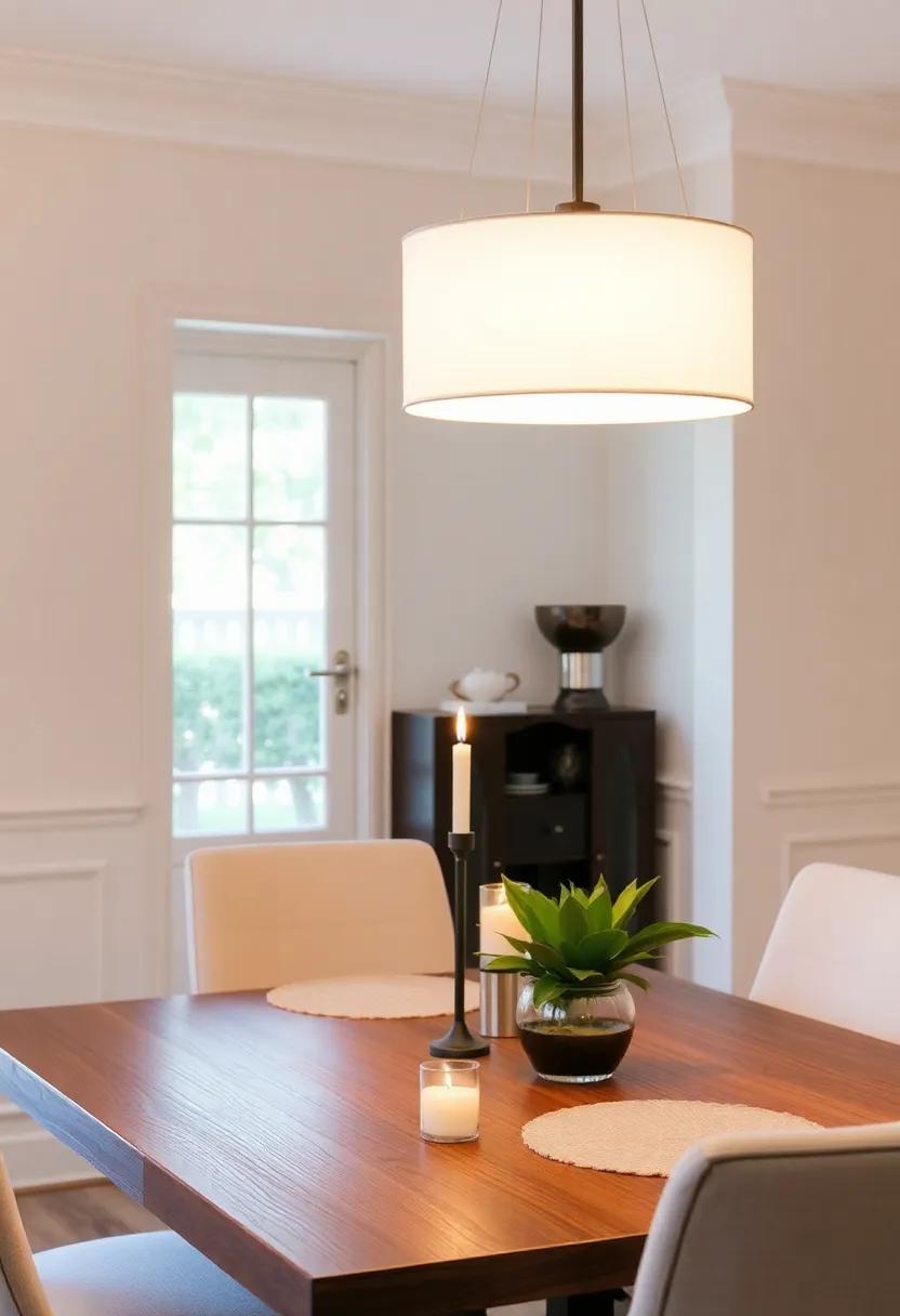 Layering Candlelight with Fixture lighting for Intimate ⁢Dining Settings
