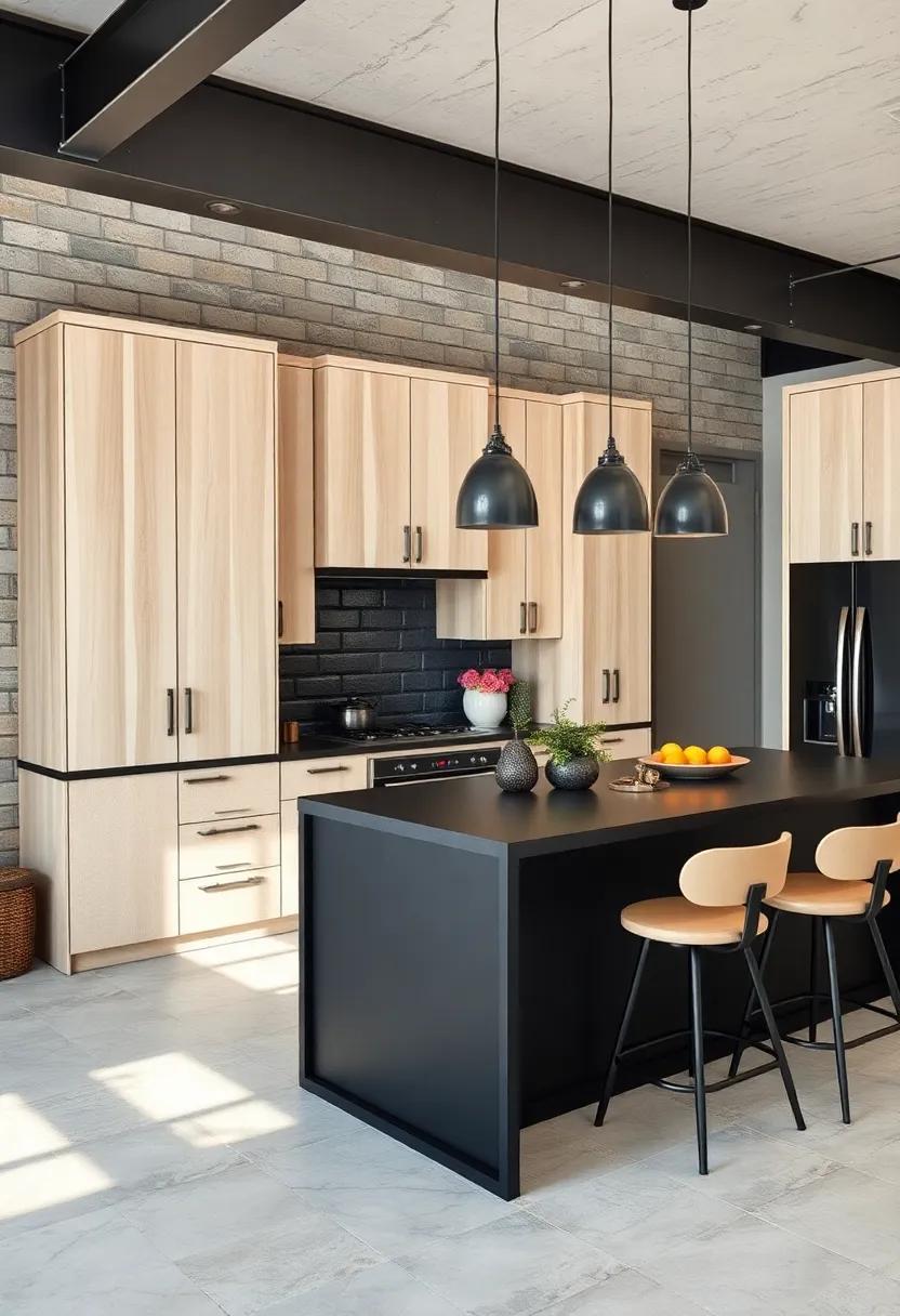 Contrasting Finishes:⁢ Pair a dark​ island ‌with light cabinetry for a ⁣stunning contrast that captures‌ attention and adds depth ⁤to ‌the kitchen