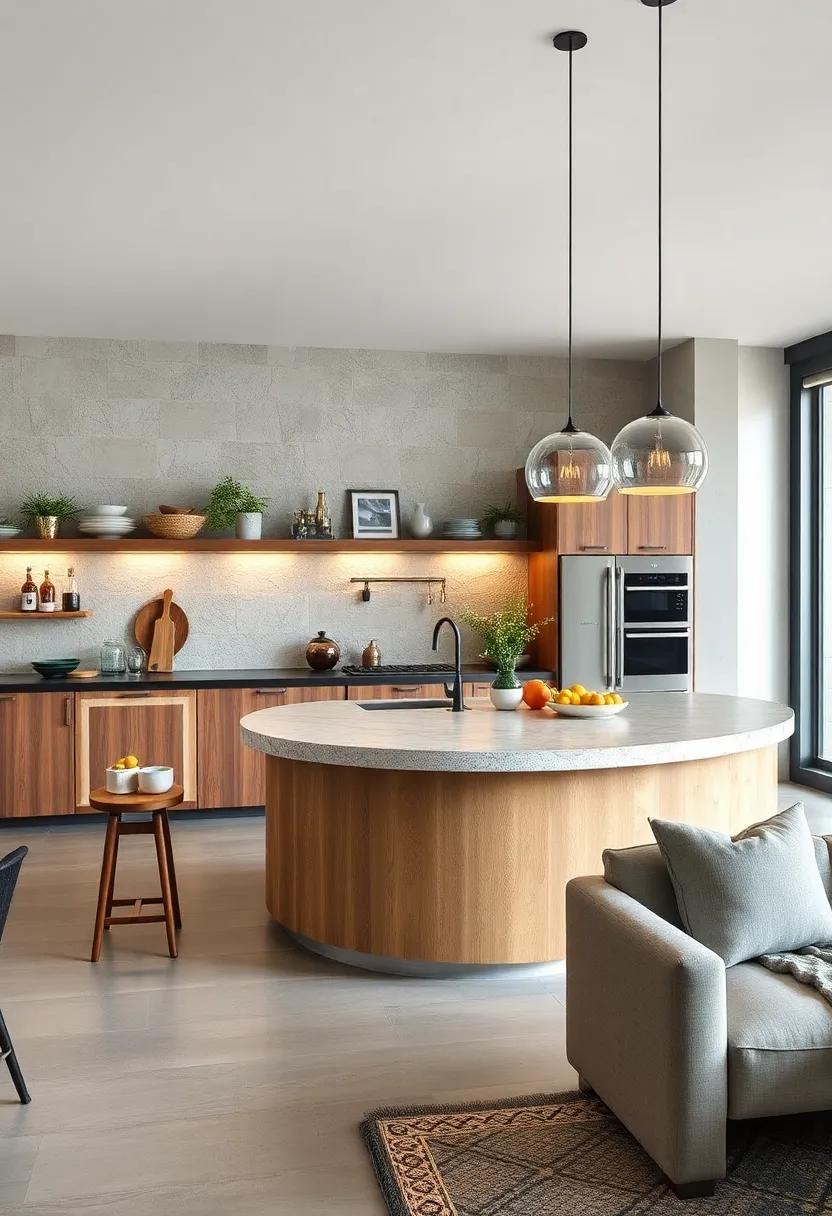 Curved Contours: Break the tradition of straight lines with a‌ rounded⁣ island that softens the room’s look and enhances​ flow