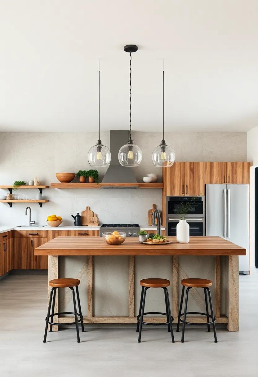 Farmhouse Style: Create a ⁤welcoming atmosphere with a large,⁣ farmhouse-style island perfect‍ for family gatherings and casual meals