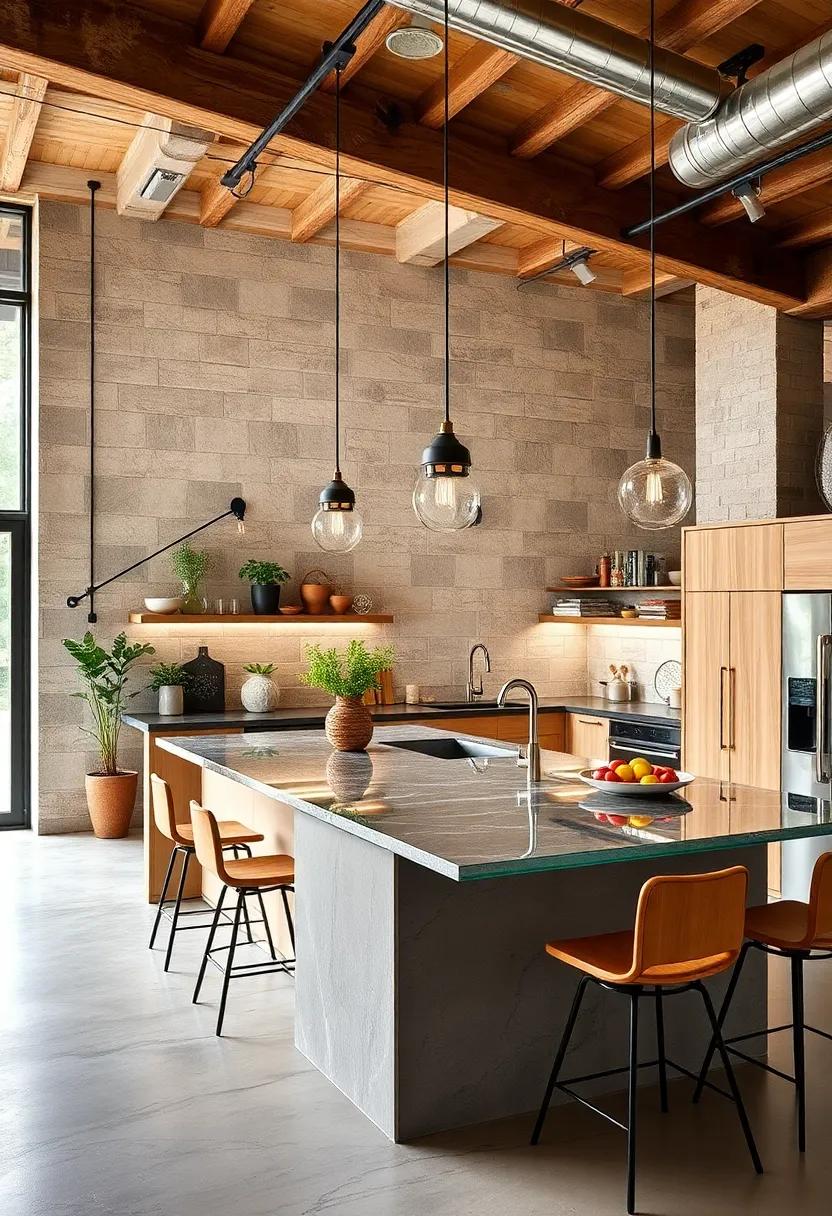 Glass Accents: Incorporate a glass-topped island that offers a sleek, modern ‍look while‍ visually⁢ expanding your‌ culinary space
