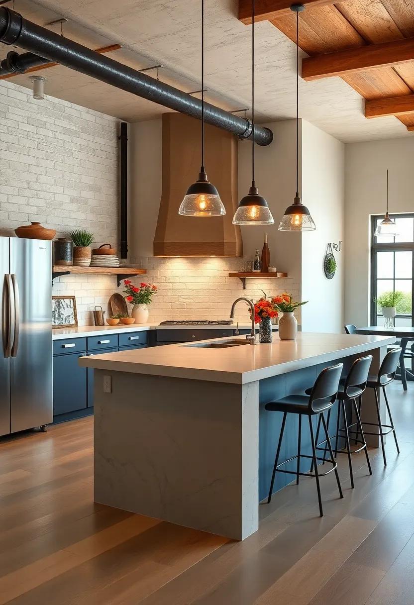 Industrial Pipe Accents: Add ⁤a ‌touch of industrial flair ‌with exposed pipes⁤ or fittings that ‍accentuate‍ the ⁣raw beauty of your kitchen