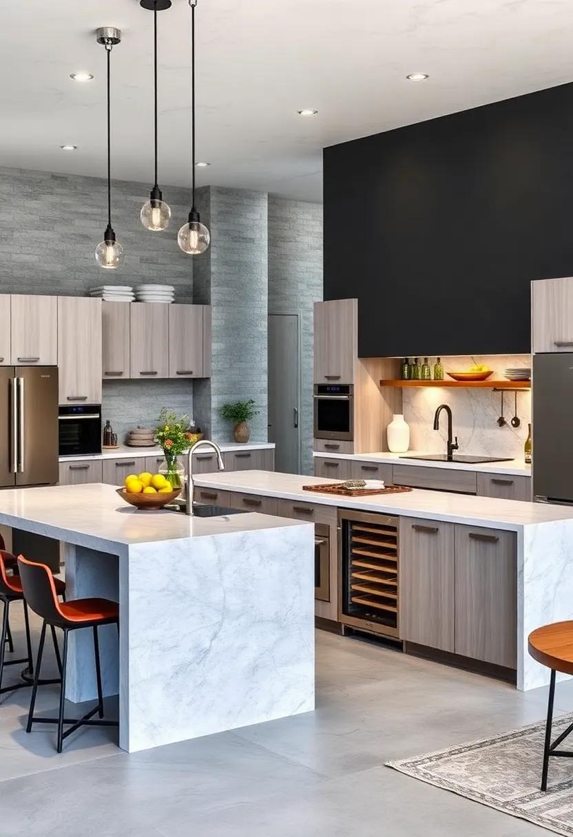 Integrated⁣ Appliances: Elevate your island by including built-in appliances like ‌a⁤ stovetop⁣ or wine fridge, allowing‌ for efficient multi-tasking while cooking