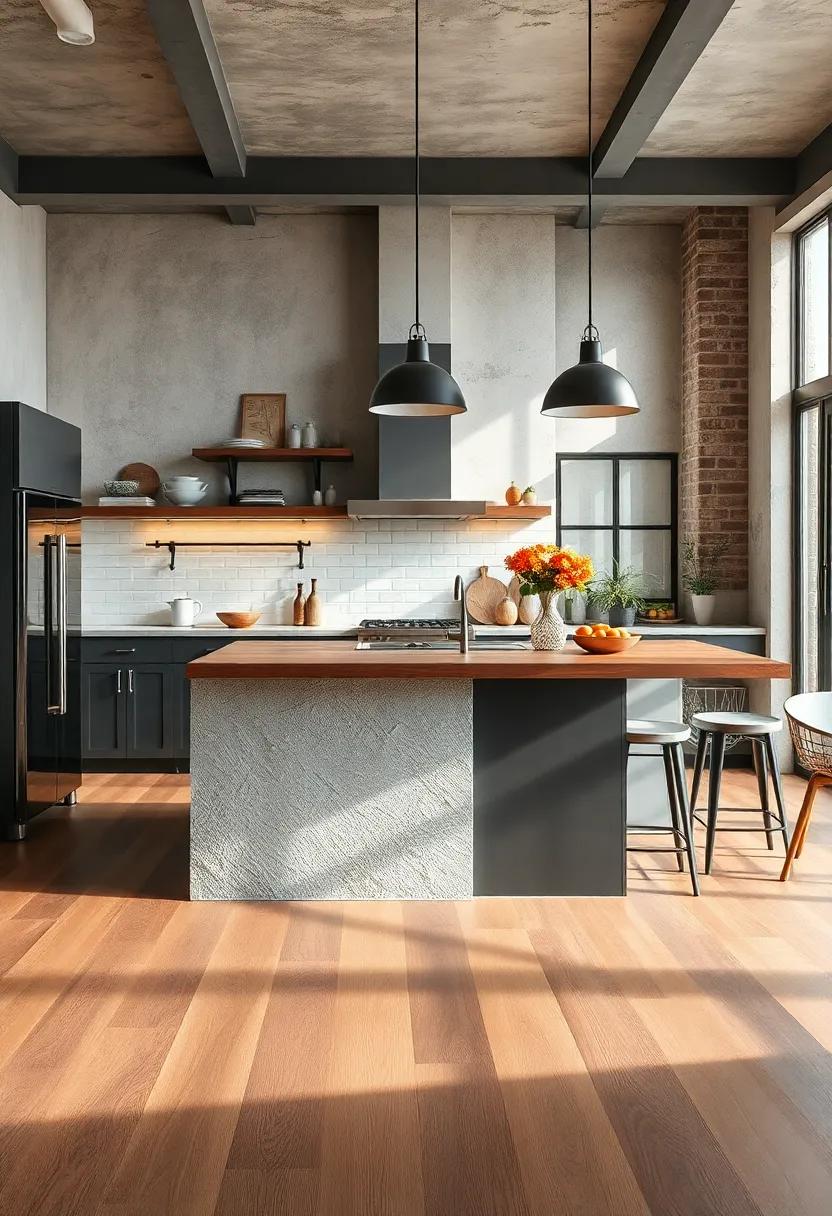 Textured‌ Touch: Mix materials, such‌ as wood and ⁢metal, to create an island that ​showcases a harmonious⁣ blend of⁣ textures and visual ​interest