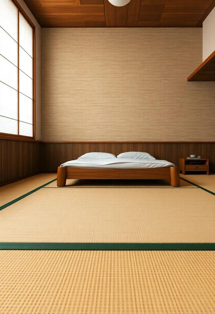 Tatami Mats: Lay​ down ‍tatami mats to enhance the authenticity ‍of your Japanese‍ bedroom, providing‍ a natural ‌and comfortable‍ flooring option