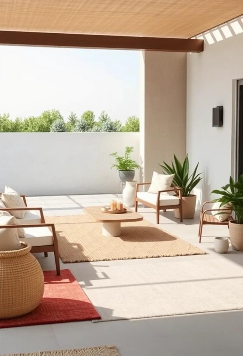 - layering textiles: Combining Rugs for Added Comfort and Warmth on Your⁤ Patio