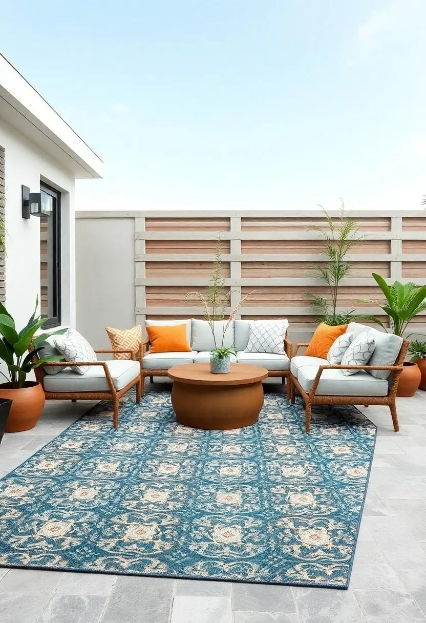 - Transformative Patterns: ‌Using Bold Rugs to Accent Nature’s Palette