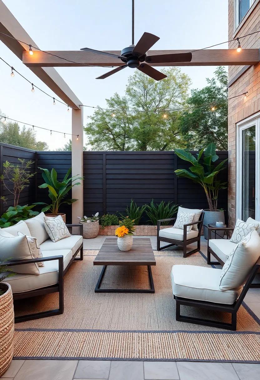 - Outdoor Living room: Elevating Your Entertaining Space with elegant Rugs