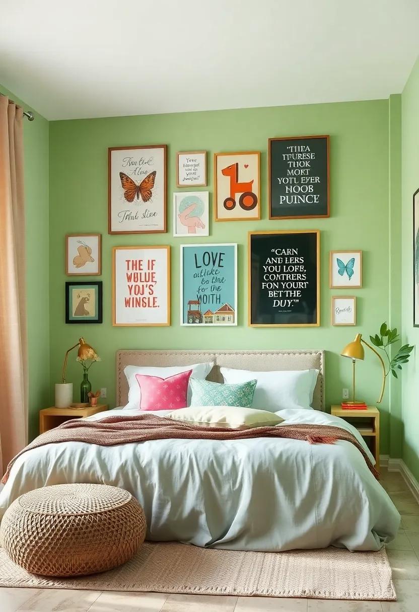 Personal Gallery: Use light green walls as a backdrop for displaying⁤ your favorite art, ⁣photos, and inspiring quotes ⁣that reflect your personality