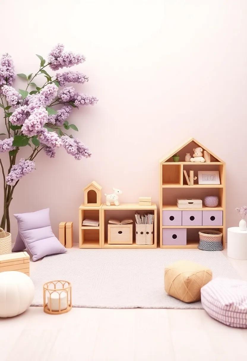 Imaginative Play ⁢Sets: ⁢Stock ⁢the nursery with lilac-themed play sets to encourage creative ‌role-playing and storytelling