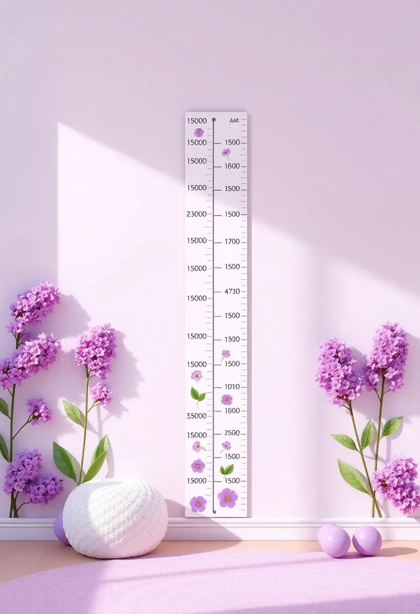 Interactive Growth⁤ Chart: Design a‌ lilac growth chart ⁣that⁢ celebrates milestones through ‍fun illustrations and vibrant colors