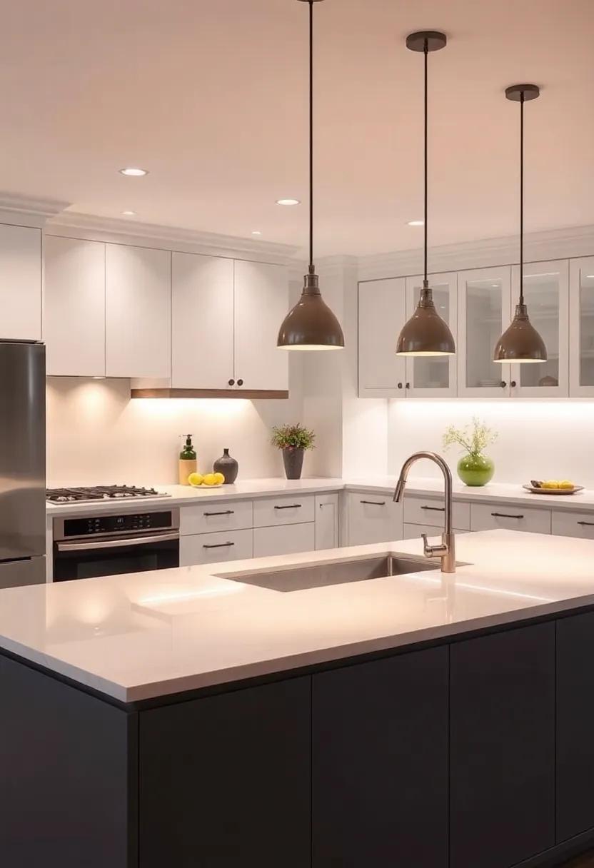 Cohesive Color Schemes: Harmonizing Lighting with Cabinets and Countertops