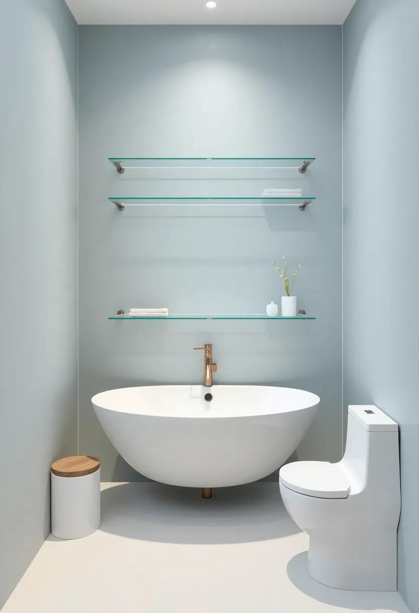 Elevate Your Bathroom Aesthetic with Elegant Glass Shelving Solutions