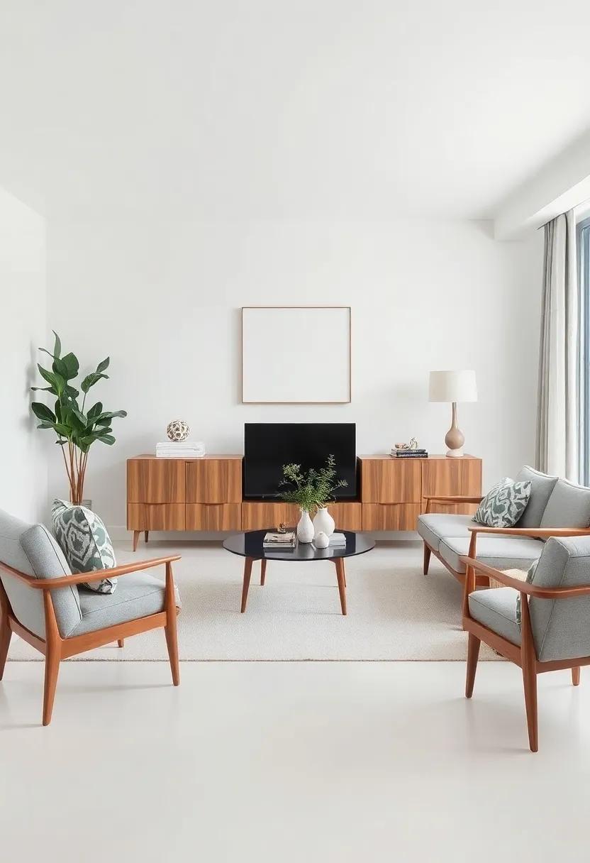 embrace Vintage⁤ Finds: Incorporate ​one ⁢or two vintage mid-century ⁤treasures that add character and authenticity to your living room