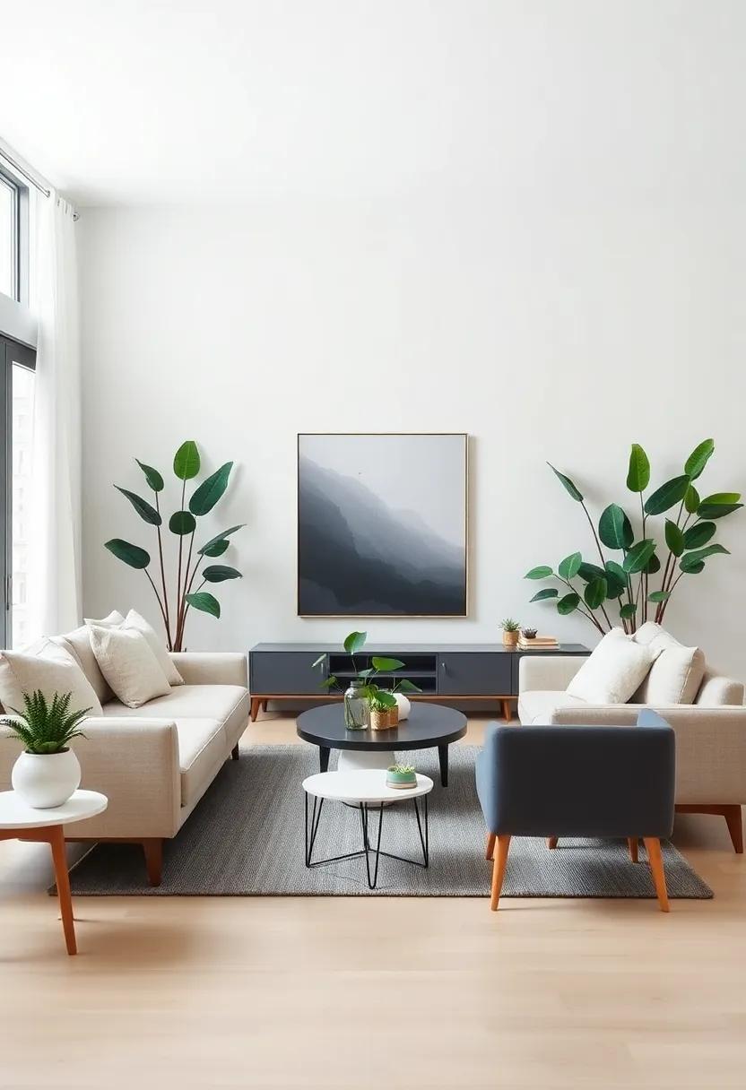 Incorporate Greenery Thoughtfully: Add​ minimal yet⁣ impactful plants⁣ that resonate⁤ with the‍ theme,such as succulents or ‍fiddle leaf figs in sleek ​pots