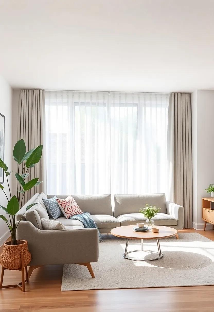 Select Simple Window Treatments: Choose sheer or solid drapes ​that maintain privacy while ⁤allowing ⁣natural light⁣ to fill the space
