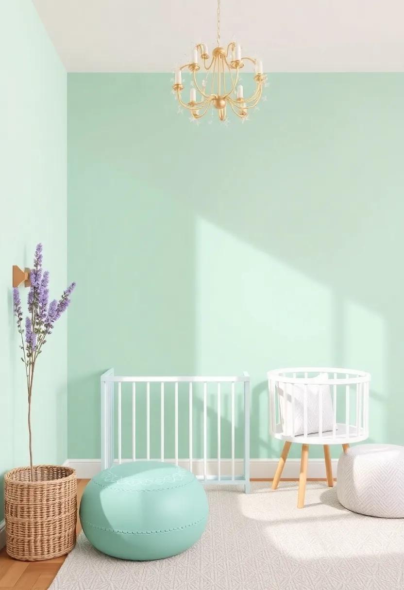 Soft Mint Walls: Opt ‍for a soothing⁢ mint green paint to create a tranquil atmosphere, ⁤perfect for restful nights and playtime adventures