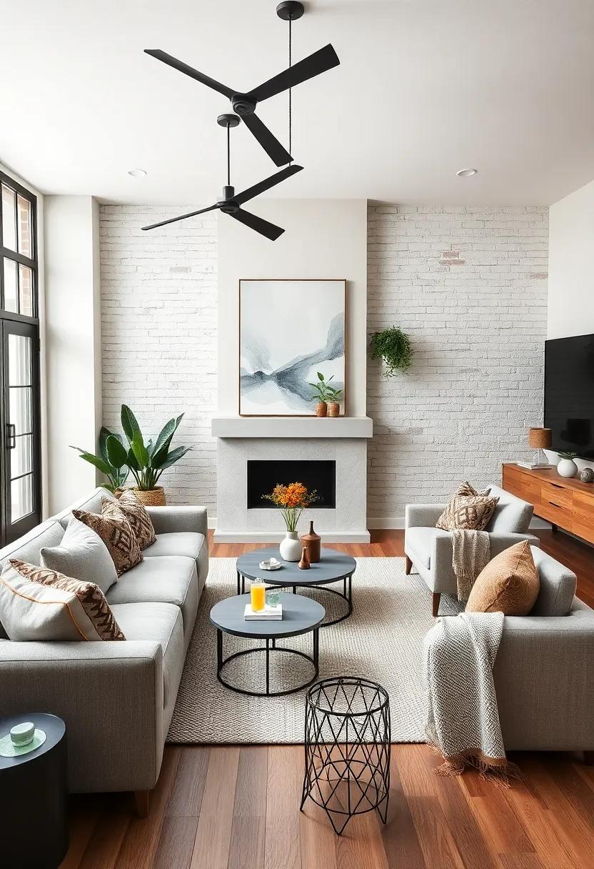 Layering Textures for a Warm and Inviting Atmosphere in a Chic Living Room