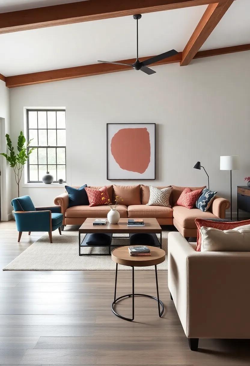 Bold Color Palettes: Creating Visual Impact​ through Modern Farmhouse and Industrial Design