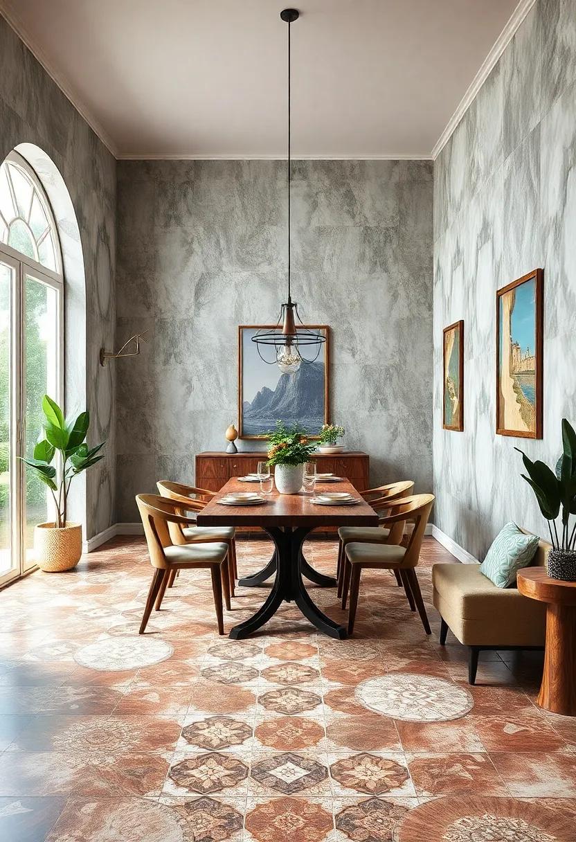 Embrace the Charm‌ of Vintage ‍Patterns: Discover how intricate tile ‌patterns can add a nostalgic flair to your dining space while staying on-trend
