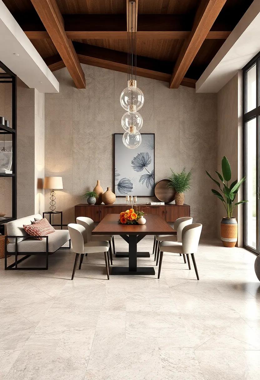 Experiment with Artistic ‍Layouts: Uncover the beauty‌ of unconventional tile layouts that can serve as a conversation starter in ⁢your dining space