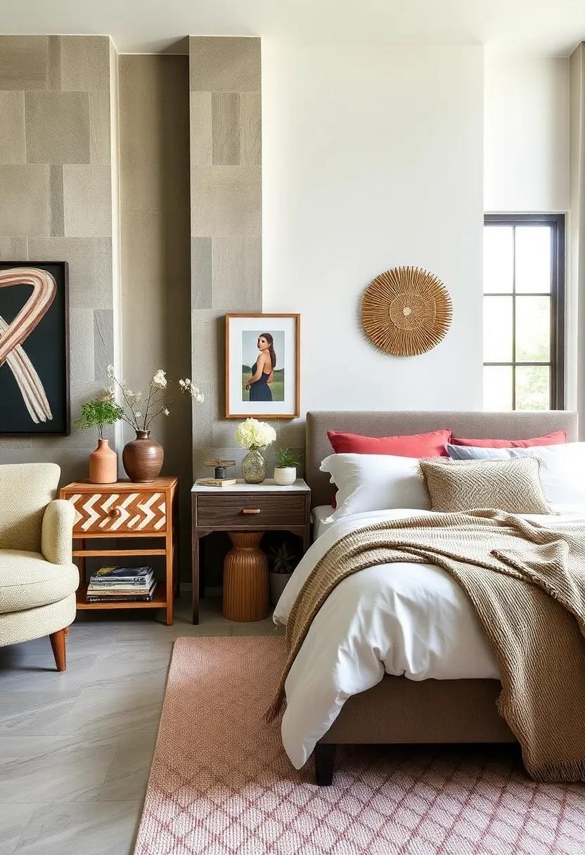 Creative Nightstands:‍ Choose mismatched nightstands for⁤ a charming, eclectic look that highlights your unique style