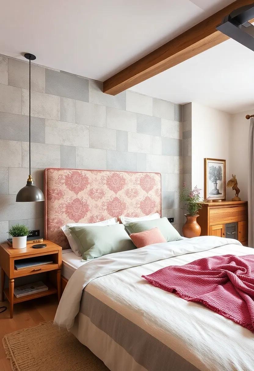 Customized Headboard: Create a DIY upholstered headboard with ​vintage fabric to add a personal touch‌ to your bed