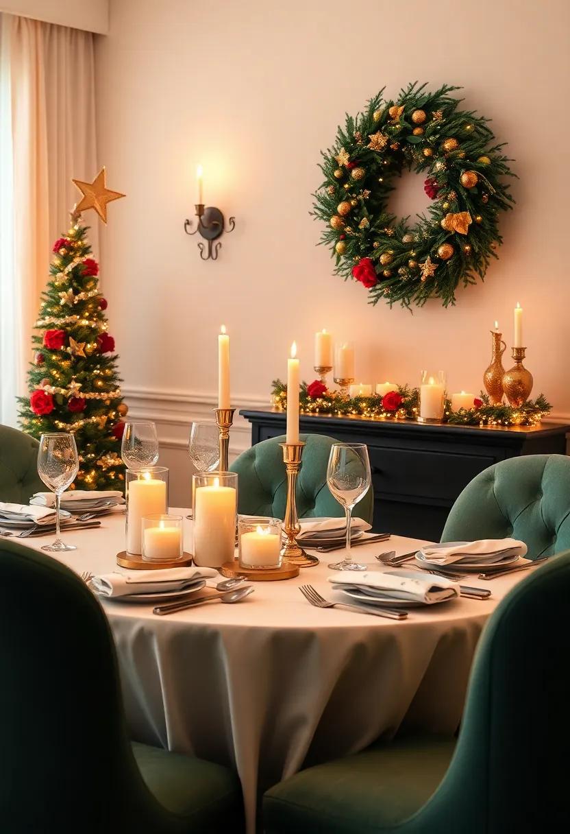 Seasonal Scent: Use scented candles or diffusers with fragrances of winter spices to create a warm,inviting aroma throughout​ the meal