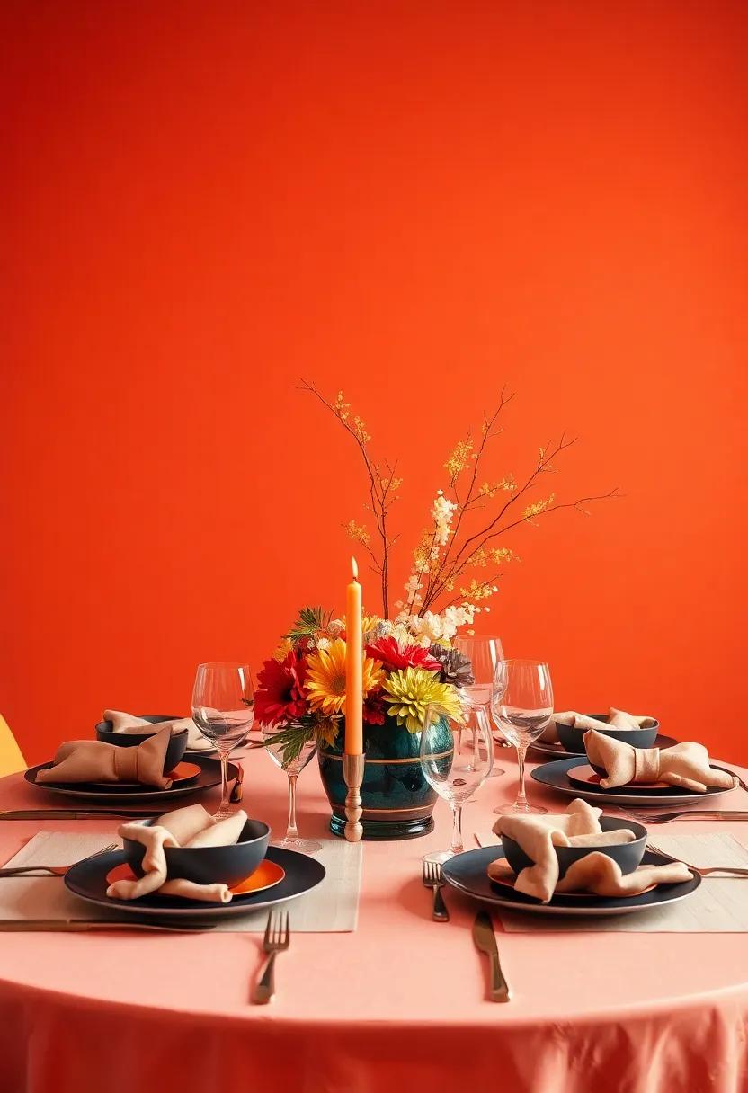 Color Blocked Decor: Use‍ a color-blocking technique with tableware and linens to create a cohesive yet visually interesting arrangement