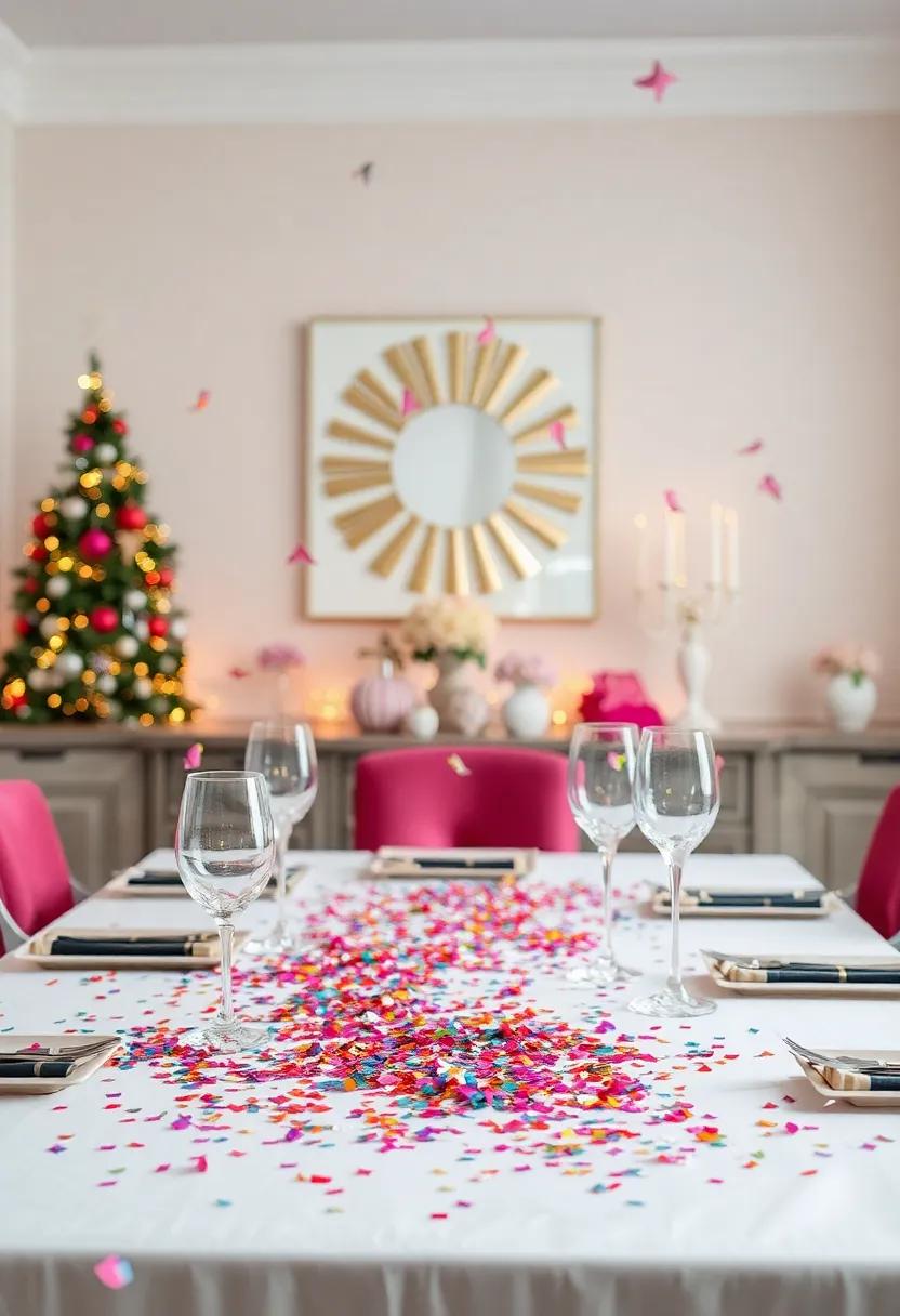 Colorful Confetti: Scatter metallic confetti⁢ across your table⁢ for a playful touch that complements the festive atmosphere