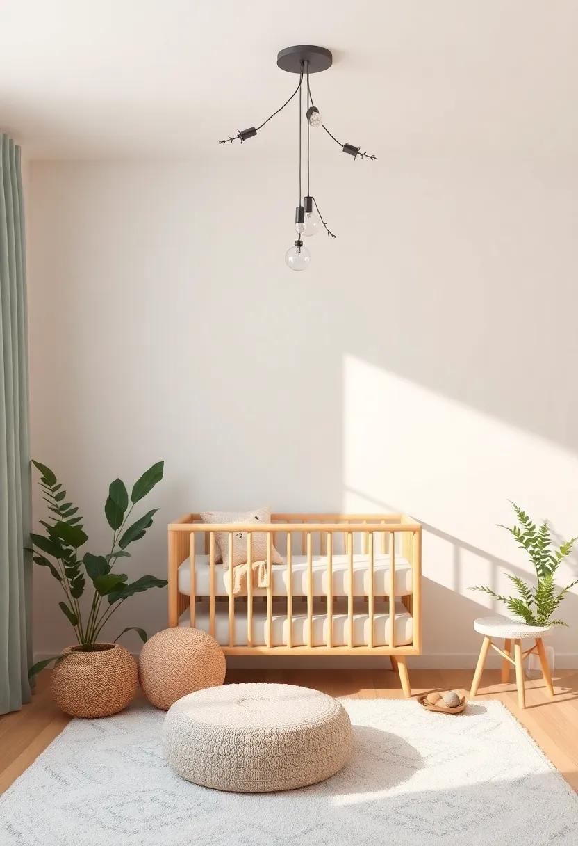 Nature's Embrace:​ Incorporating Natural Elements ⁣into ​Nursery Lighting