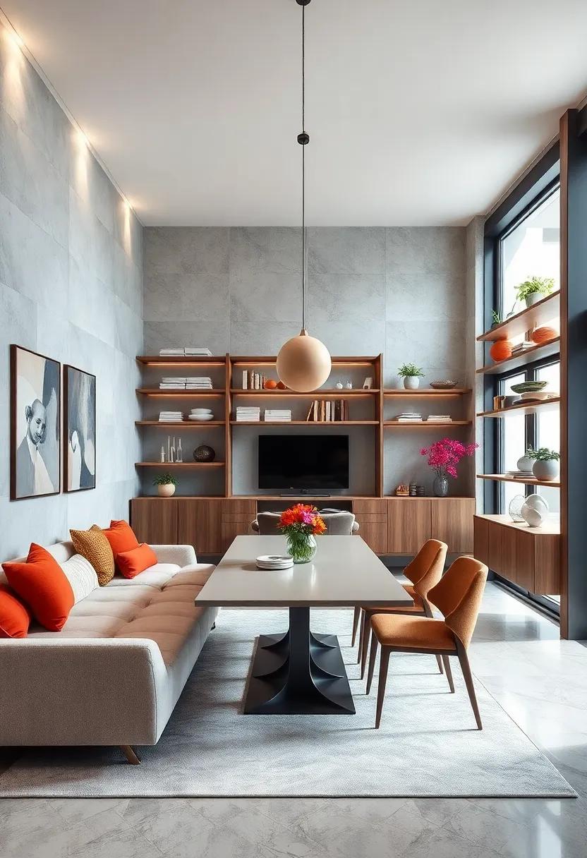 Embrace Minimalism with streamlined ‌Open Shelving Concepts