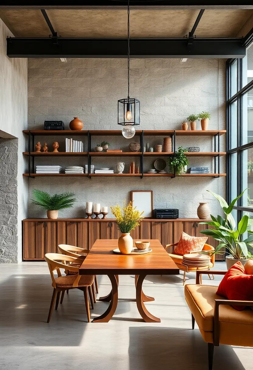 Elevate Your Dining Space‌ with Vintage Open Shelving Styles