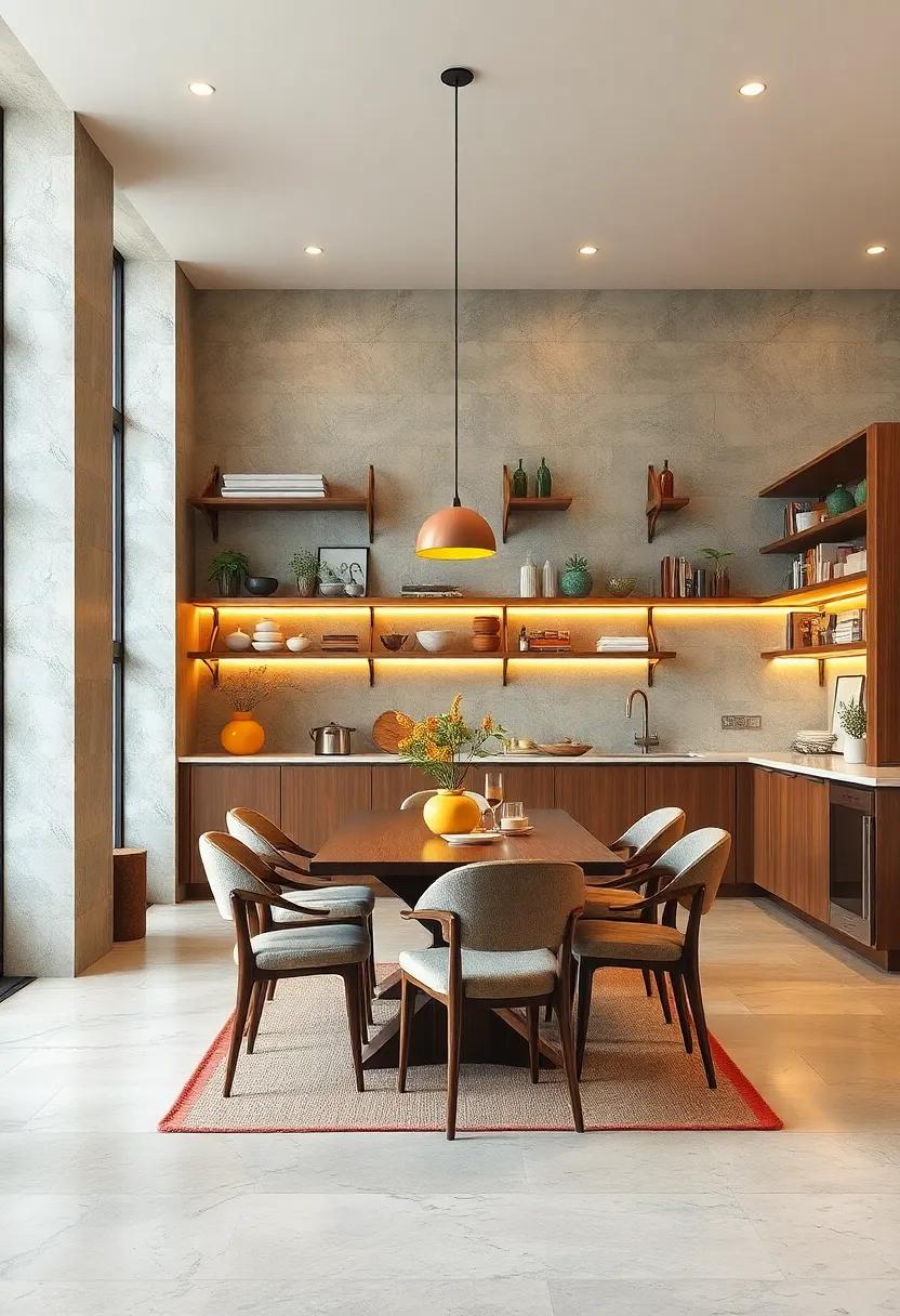 Creating a Harmonious Flow⁢ Between Kitchen ⁣and Dining with Open Shelving