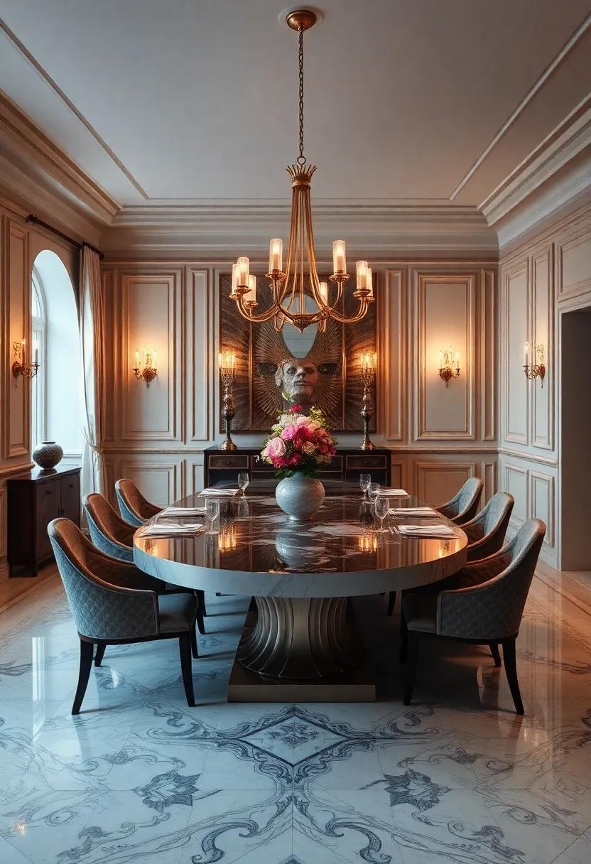 Statement Dining Tables:​ The Heartbeat ⁣of⁢ a Luxurious Dining Room