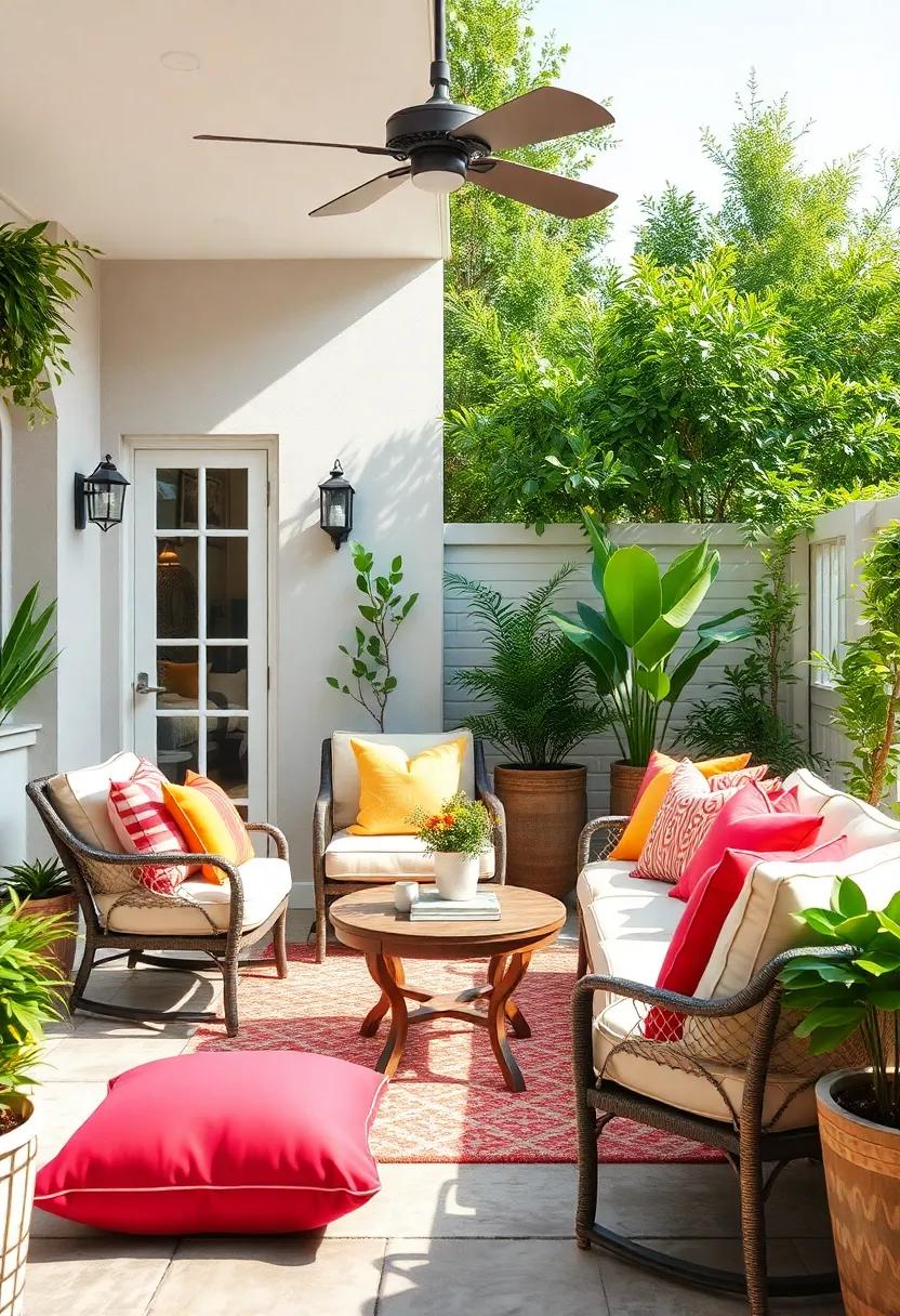 Craft Your‍ Ideal⁣ Patio Space By Adding Layered Cushions For Depth and Style
