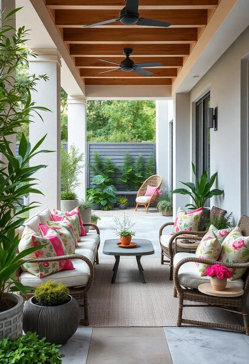 Evoke A Garden Escape With Floral Patterns‍ And Vibrant Colors In ​Your Cushions
