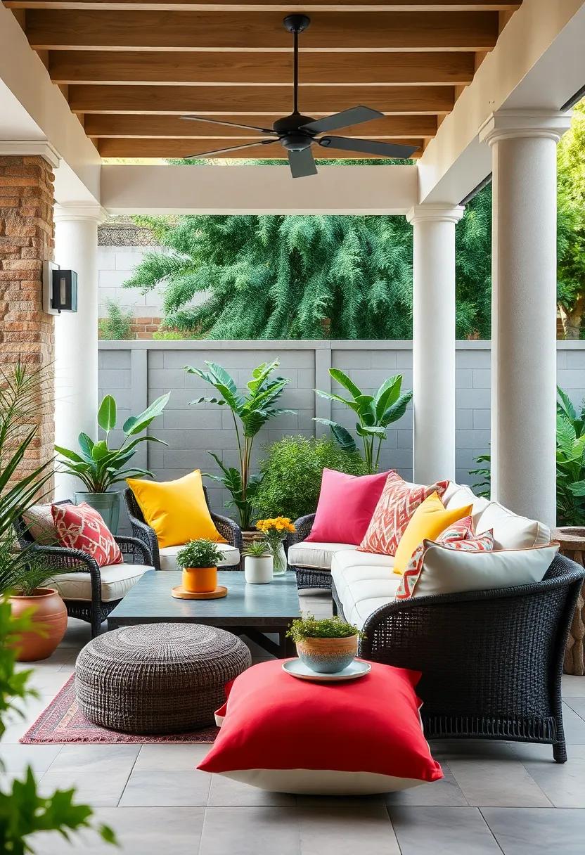 Explore Seasonal Colors To Refresh Your Outdoor space year-Round With Cushions