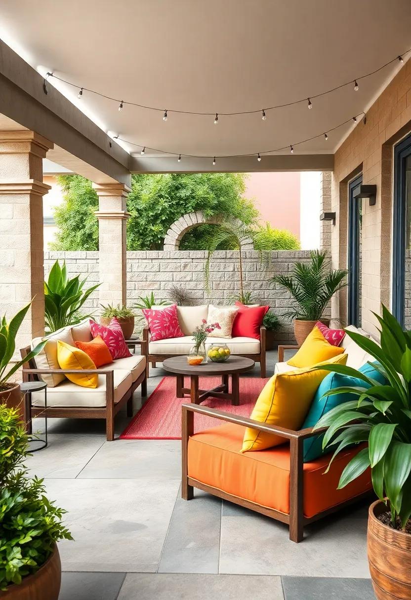 Infuse Fun And Functionality With Brightly Colored Cushions For Family Gatherings