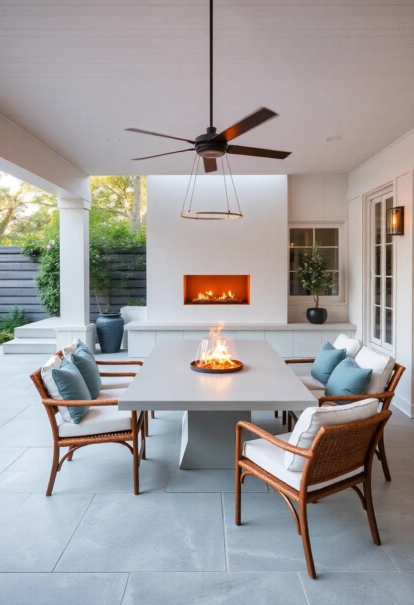 Incorporate ​Fire⁣ Features for‌ a ⁤Cozy⁣ Evening Escape